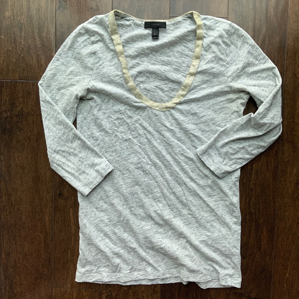 J. CREW long sleeve cotton tee. Size S.